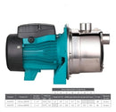 Bomba D Água Centrífuga Autoaspirante AJM45S 0,6hp 0,6cv Aço Inox Lepono 60hz