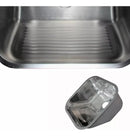Tanque Lavanderia 55x45 Com Acessórios Aço Inox Escovado