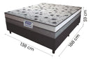 Cama box casal colchão espuma d33 fort 138x188x59cm suporta até 150kg