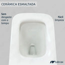 Vaso Sanitário Bacia Provada Convencional Quadrado Tubrax Cor Branco