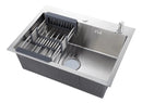 Cuba Pia Cozinha Gourmet Quadrada 60x45 Aço Inox 304 Premium Escovada