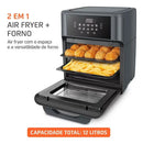 Fritadeira Air Fryer Oven Mondial Afon-12l-fg 12l Digital 20 Preto 110/220V