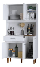 Armário De Cozinha Compacto Em Mdp Com 5 Portas Love
