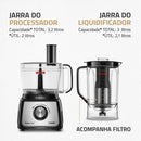 Multiprocessador Turbo Chef 5 em 1 Mondial 1000W