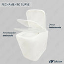Vaso Sanitário Bacia Provada Convencional Quadrado Tubrax Cor Branco