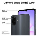 Celular Samsung Galaxy A07 256gb, 8gb, Câmera 50mp, Tela 6.7 , Proteção Ip54, Processador 6nm - Preto