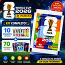 Kit 70 Figurinhas 10 Envelopes Copa Do Mundo 2026 Oficial