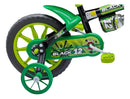 Bicicleta infantil Nathor aro 12 Black 12 de 2 a 5 anos cor preto/verde
