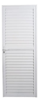 Porta de Alumínio Laminada 210x60cm Soft Plus Mgm Abertura Esquerda Branco