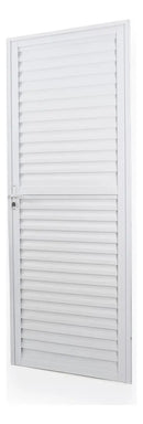 Porta de Alumínio Laminada 210x60cm Soft Plus Mgm Abertura Direita Branco