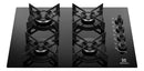 Cooktop 4 Bocas a Gás Electrolux Mesa de Vidro Efficient Grade de Aço Fosco